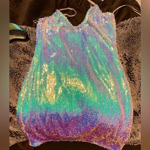 Iridescent Icy Forever Dolls Kill Dress- Sold Out Online